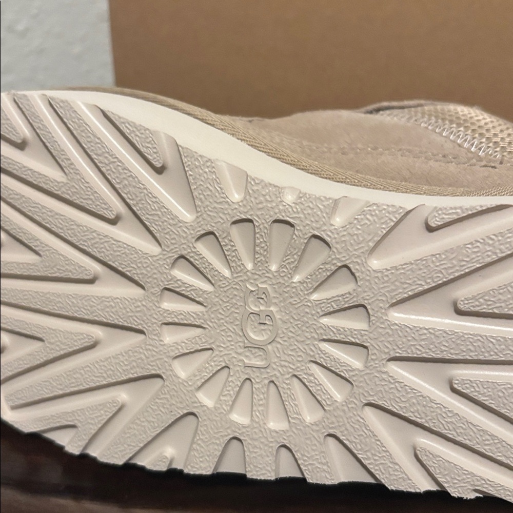 UGG Taupe Lace-Up Platform Sneakers - Picture 9 of 10